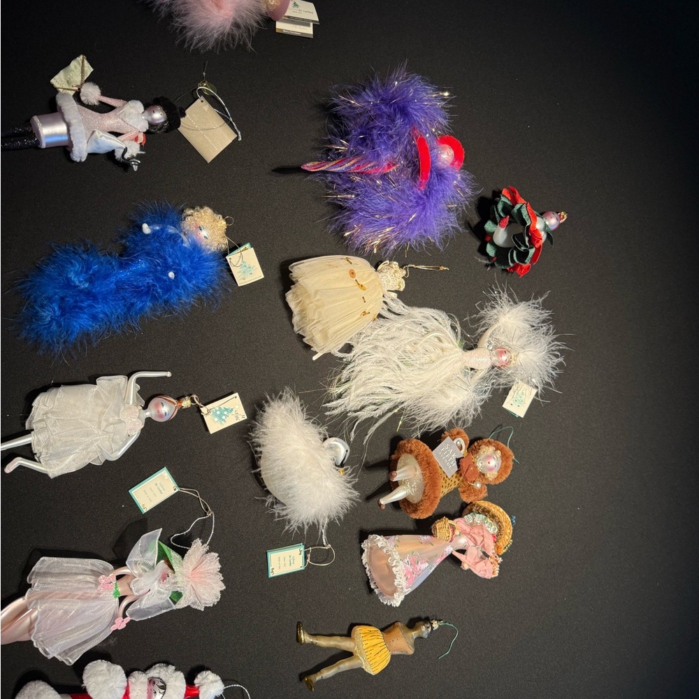set of ten de carlini ornaments